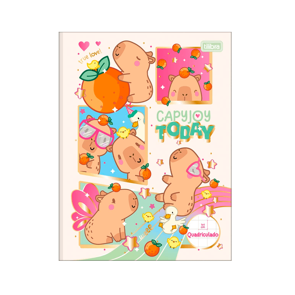 Caderno Pedagogico C.D. Brochura Quadriculado 1x1 Tilibra - Capyclub 1